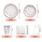 hapray Rose Gold Party Supplies, (Serves 24) Disposable Paper Plates, Napkins, Cups, Knives, Spoons, Forks, Tablecloth, Baptism Decorations, Baby Shower Birthday Bridal Mothers Day